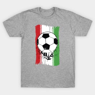 Vintage Iranian Flag with Football // Iran Soccer T-Shirt